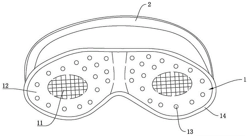 一种穴位磁疗眼罩的制作方法
