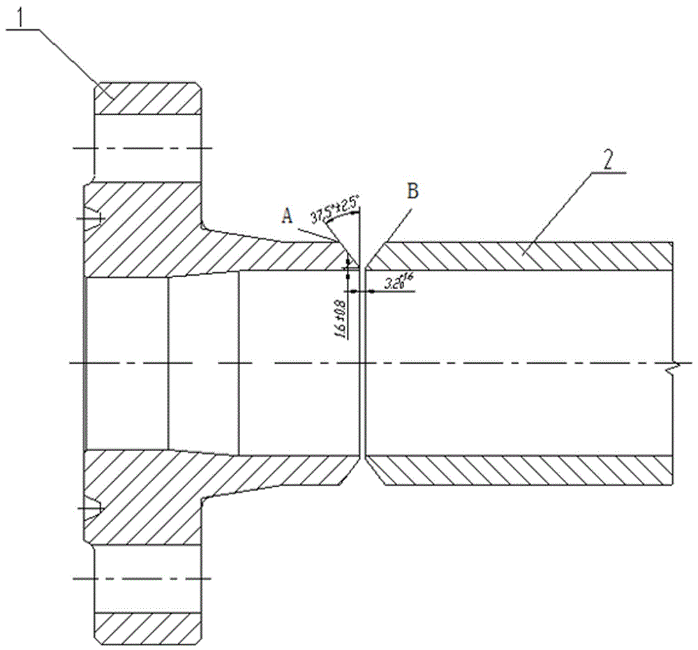 法兰与接管焊接图图片