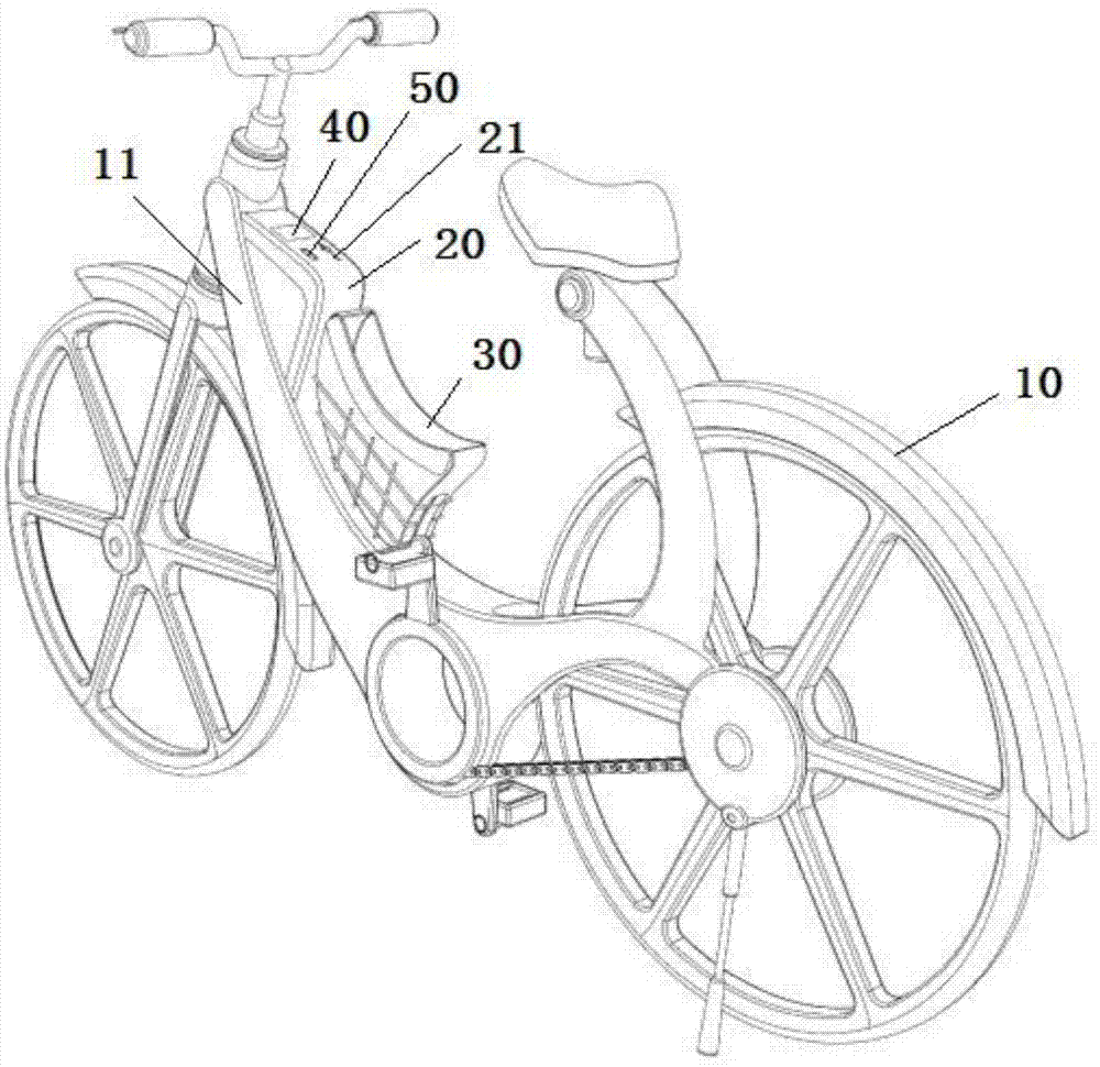 本发明涉及单车设计技术领域,尤其涉及一种大学校园共享单车