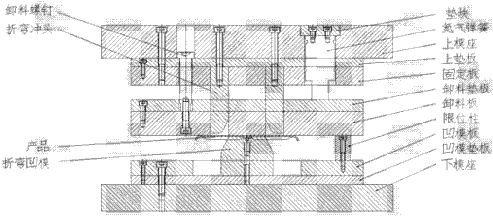 一種無擦碰痕跡傷的面接觸旋轉折彎模具結構的製作方法