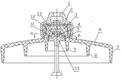 盘式绝缘子结构图图片