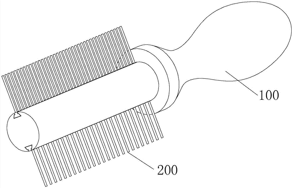 可拆卸自由組合的梳子的製作方法