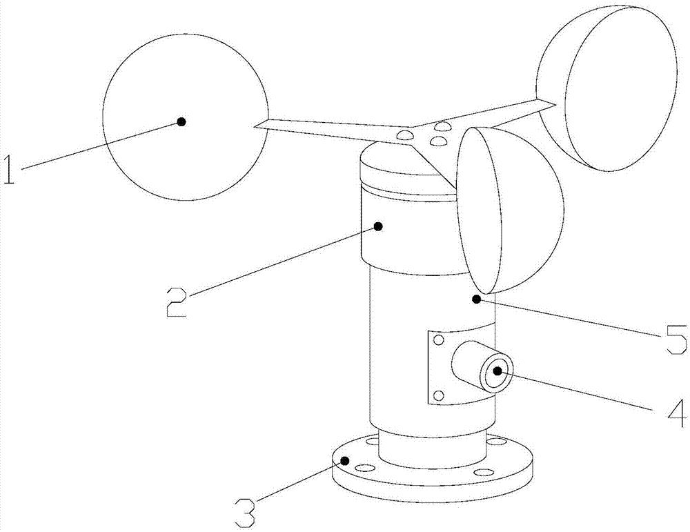 风速仪结构图图片