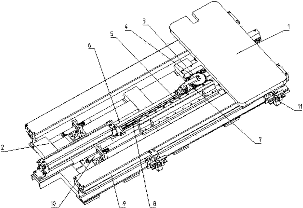 一種雙齒條傳動增速機構的製作方法