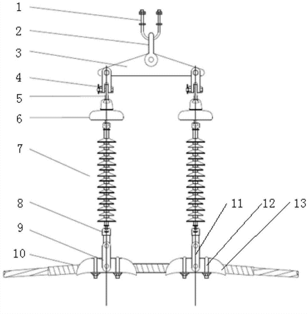 悬垂绝缘子串组装图图片