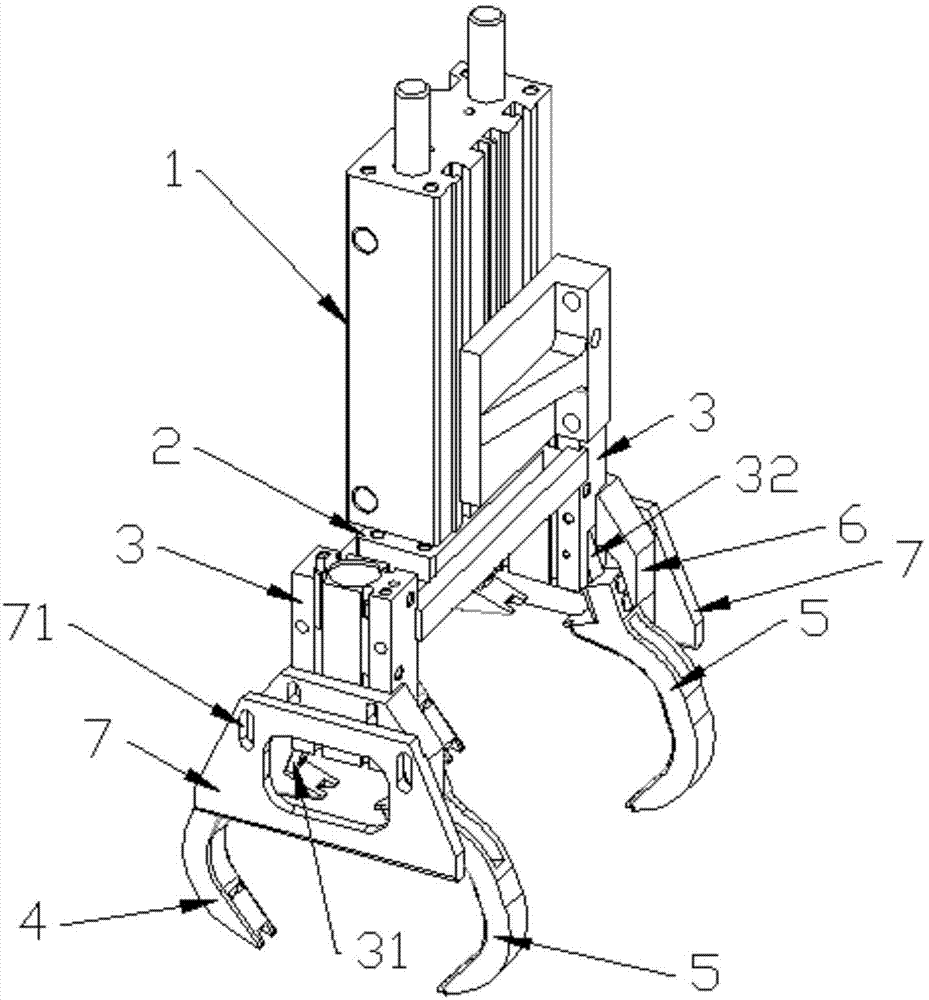 机械手夹爪原理图图片