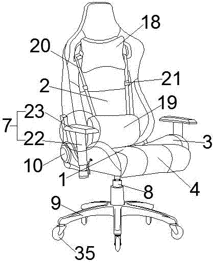 电竞椅画法图片