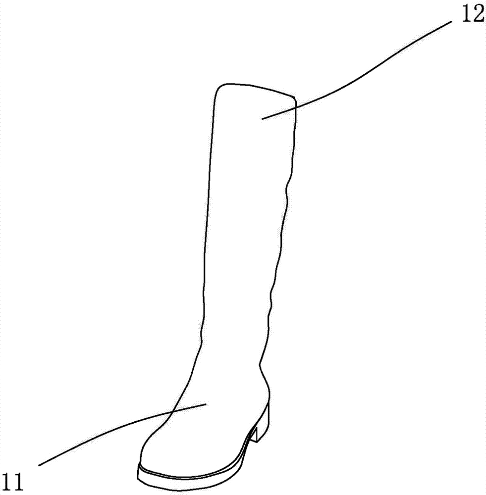 防脱落的长筒靴的制作方法