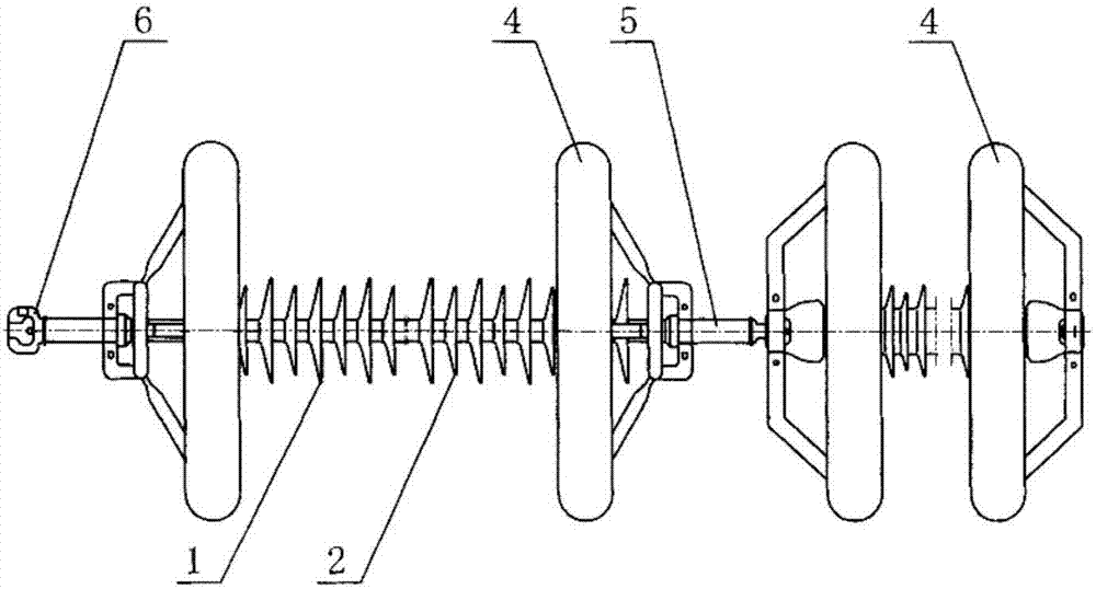悬式绝缘子串组装图图片