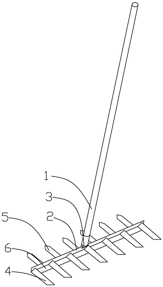 九齿钉耙怎么画 画法图片