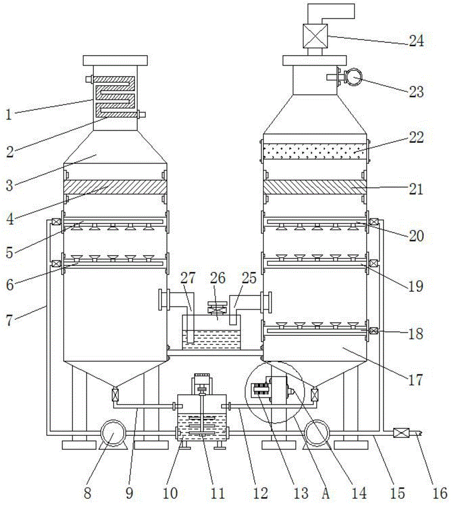脱硫塔的结构设计图图片