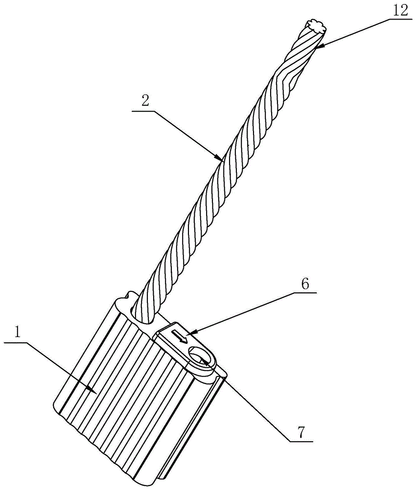 钢丝封条内部结构图图片