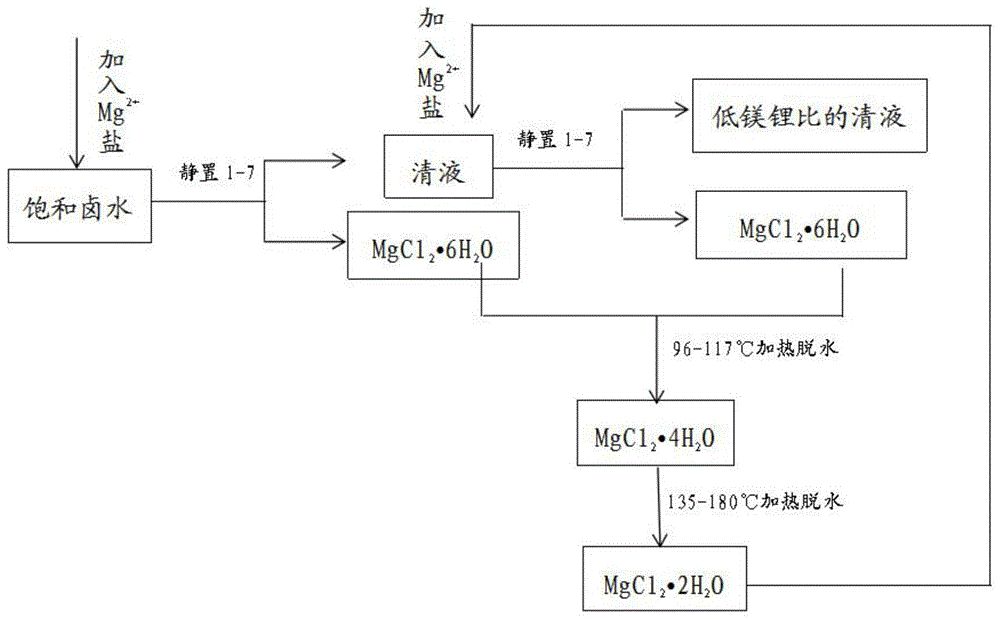 一種輔助結晶曬鹽降低鹽湖中鎂鋰比的方法與流程