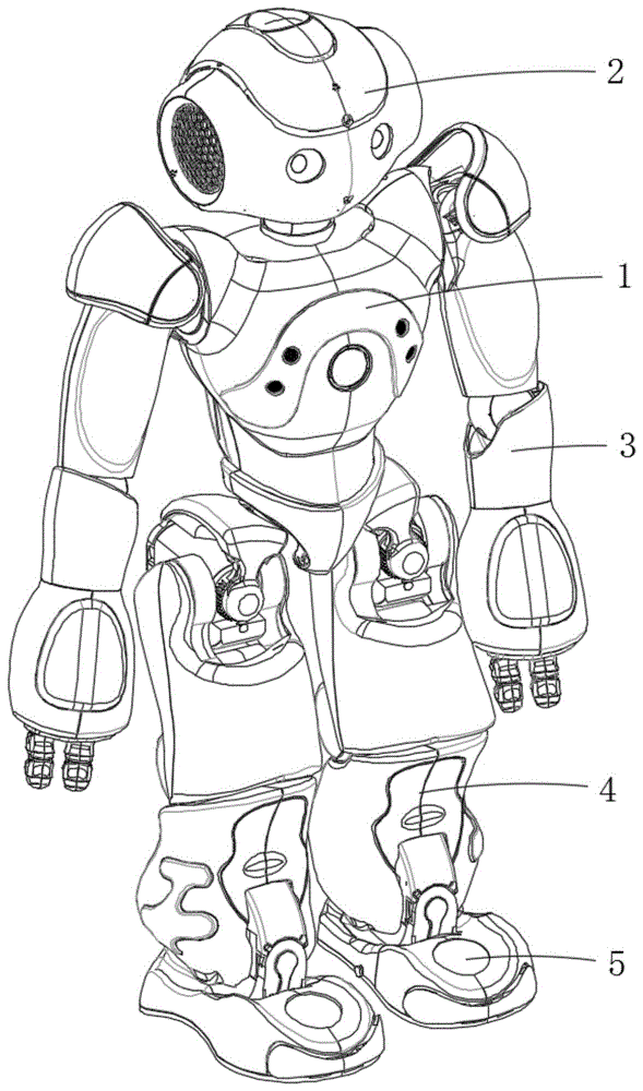 一种前台人形机器人的制作方法