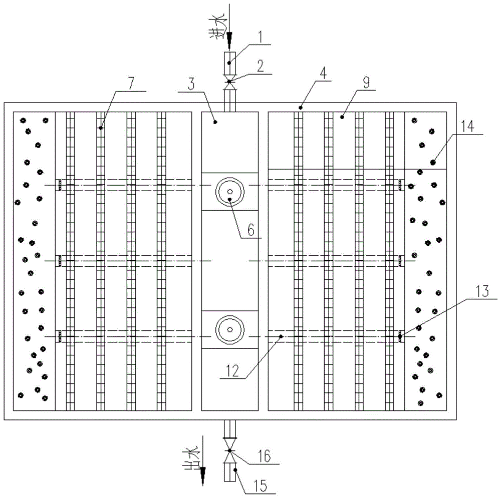 一种转轮曝气生物滤池的制作方法