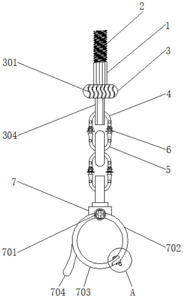 一種電梯用便於安裝固定的防脫落上部吊環的製作方法