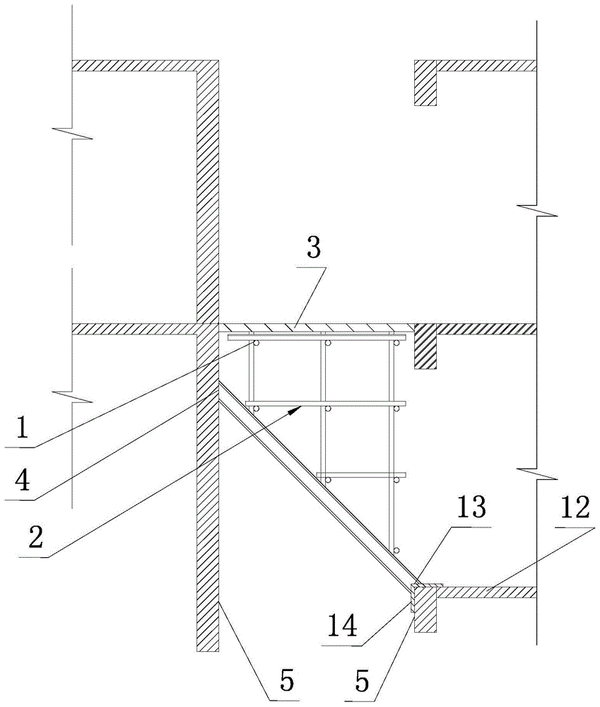 用於電梯井的施工操作平臺的製作方法