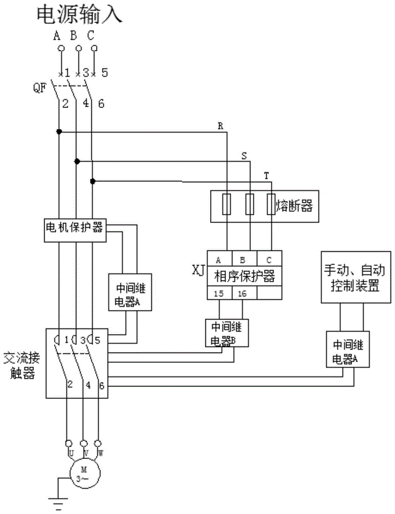 一种消防风机控制柜电路的制作方法