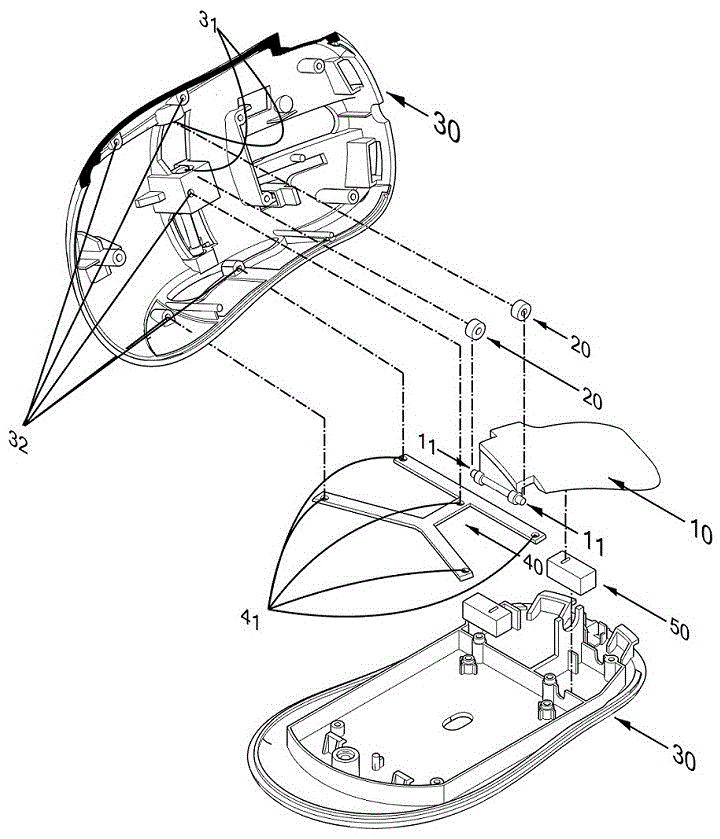 鼠标零件图与装配图图片