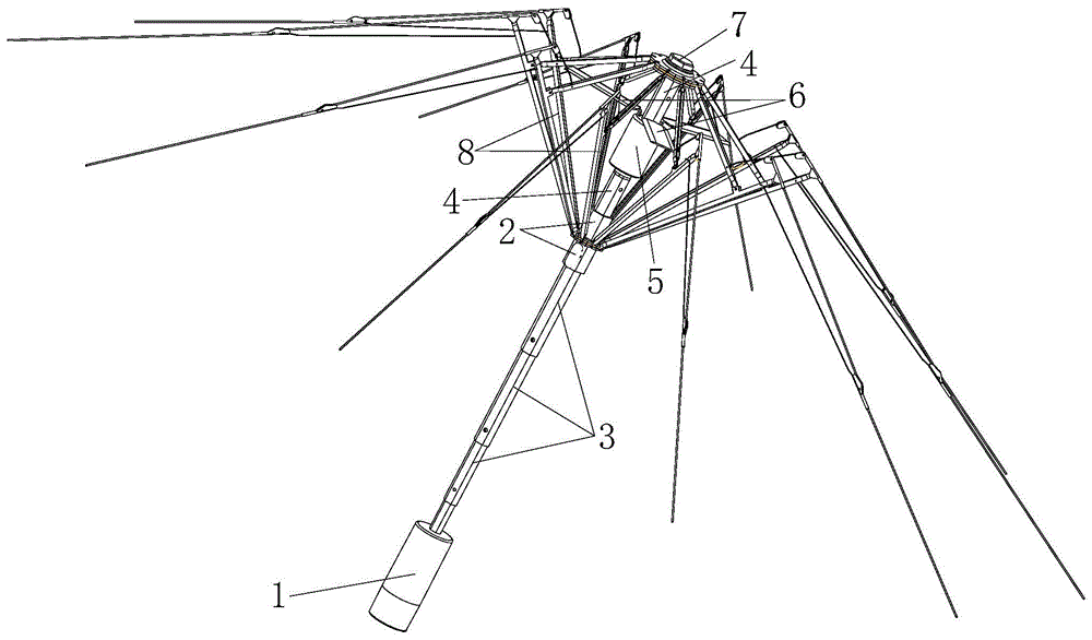 雨伞机械结构简图图片
