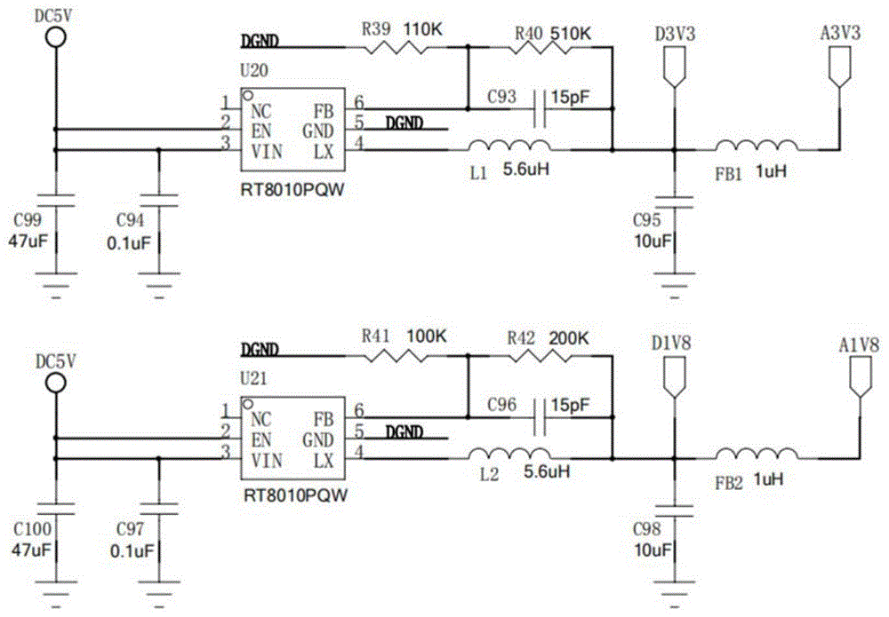 一种sata与usb双接口固态硬盘的电源电路的制作方法