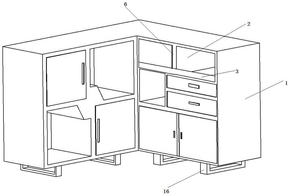 橱柜转角柜结构图图片