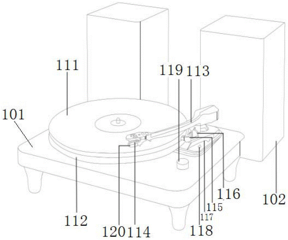 老式唱片机的结构图片