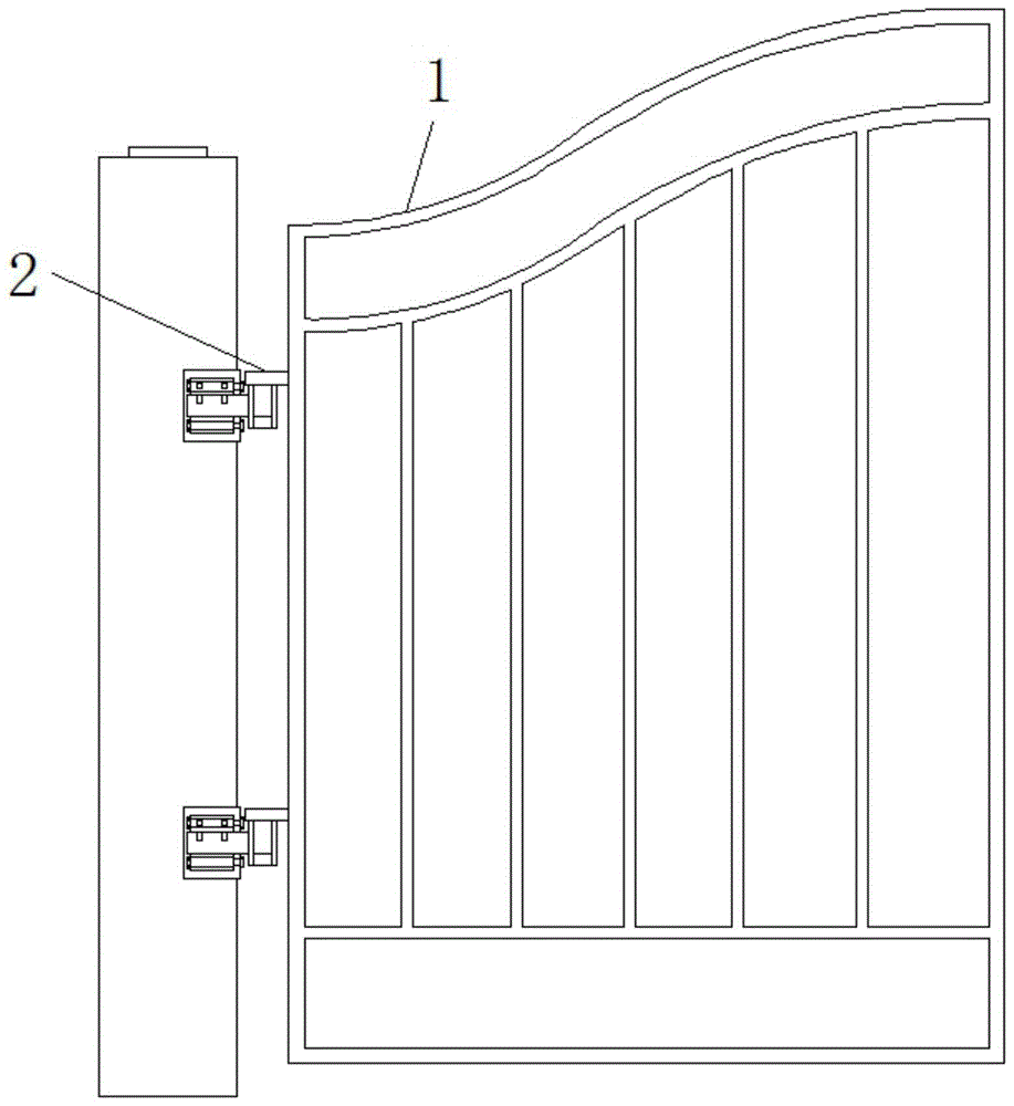 大铁门门轴焊接图解图片