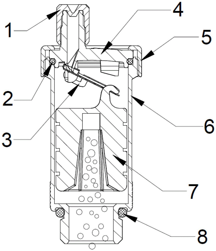 水管自动排气阀原理图图片