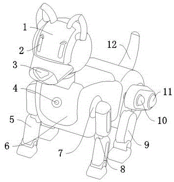 机器狗画法图片