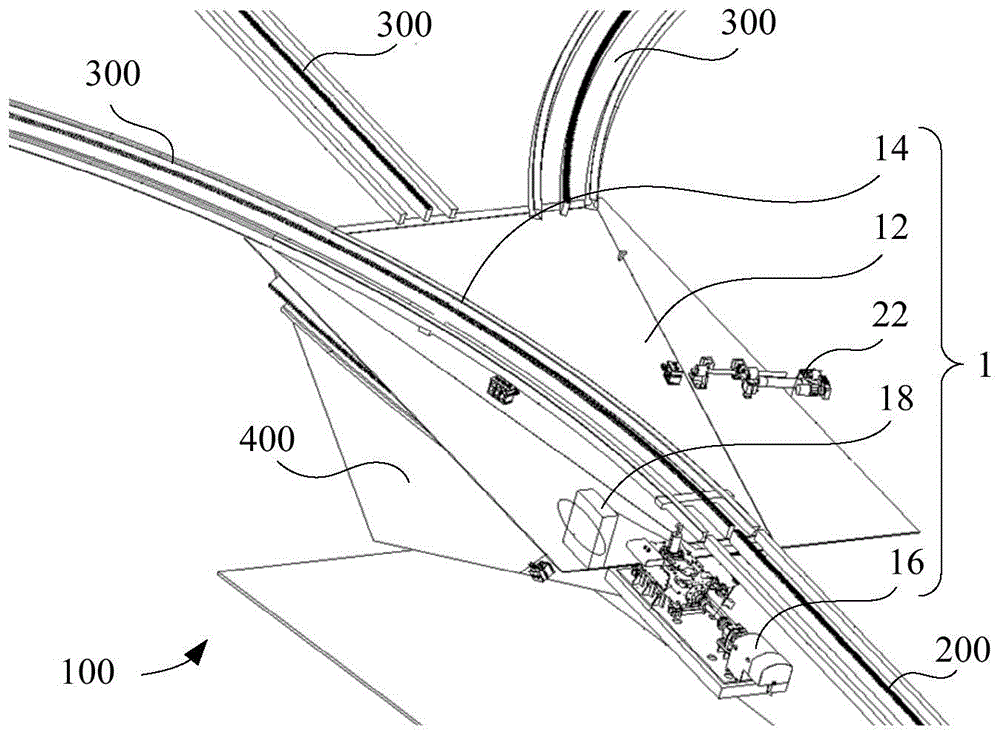 道岔机构及轨道系统的制作方法