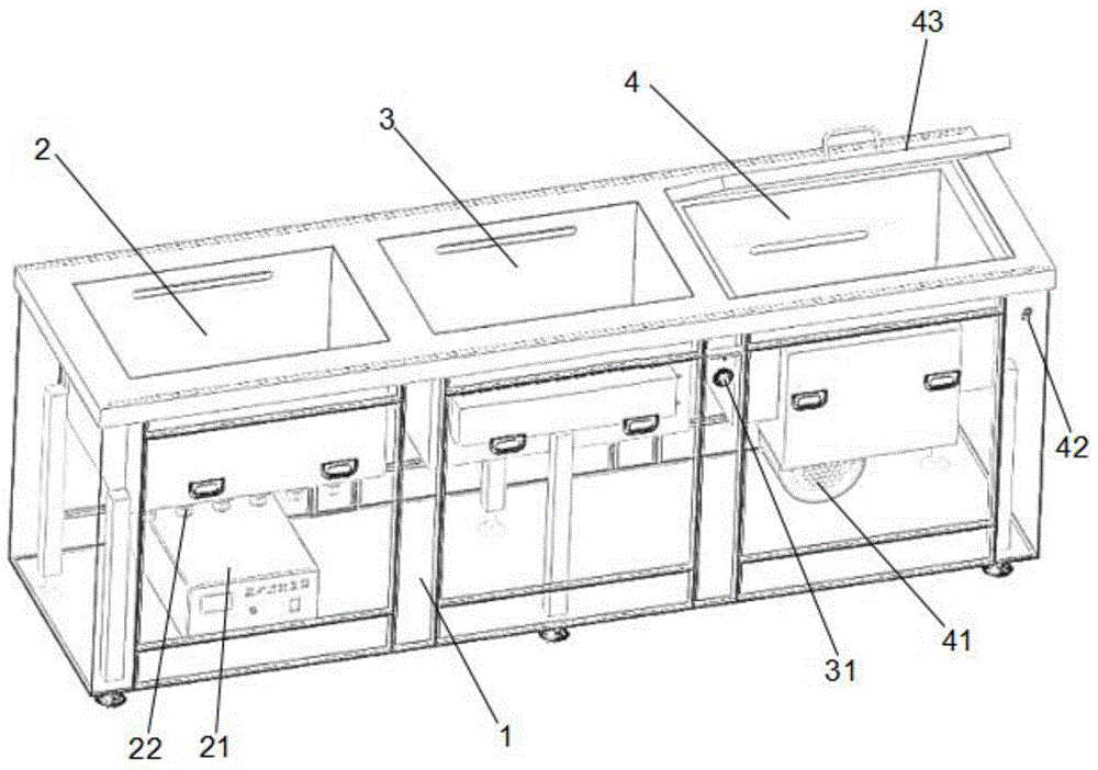 一种三工位超声波清洗机的制作方法