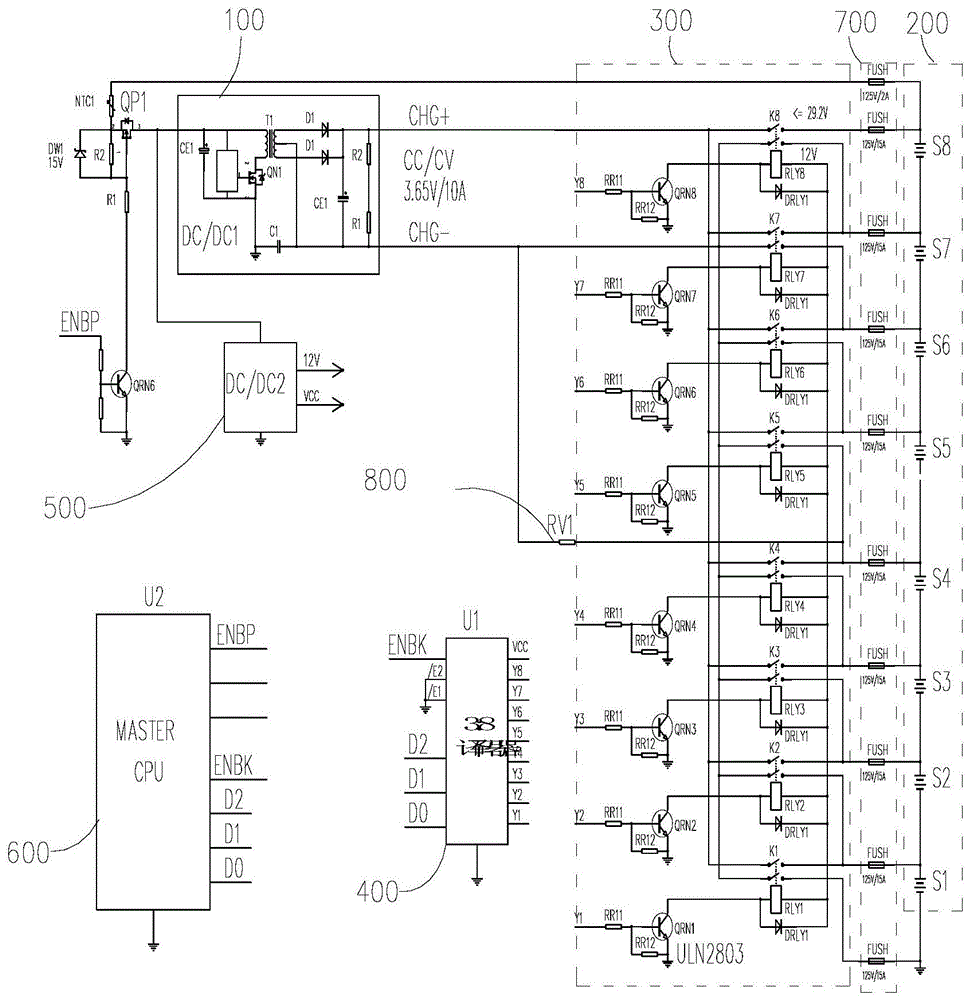 一种lfp大容量电池组主动大电流均衡系统的制作方法