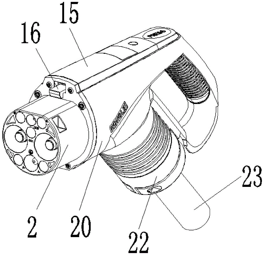 直流充电枪结构图图片