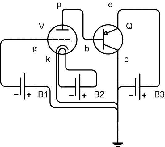 电子三极管与pnp晶体管复合放大电路的制作方法