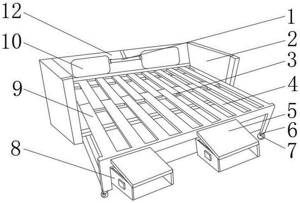 一种新型推拉沙发床架的制作方法