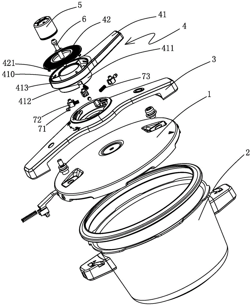 老款高压锅盖结构图解图片
