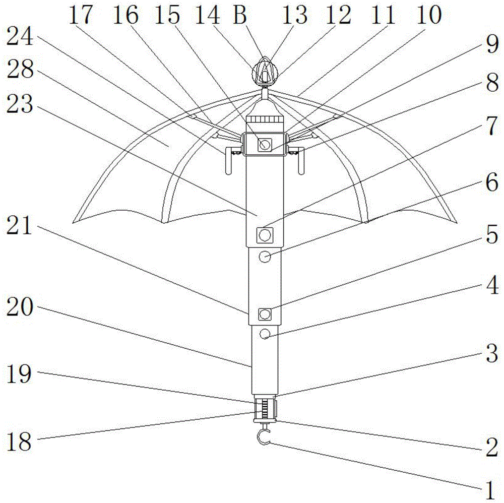 弹簧伞内部结构原理图片