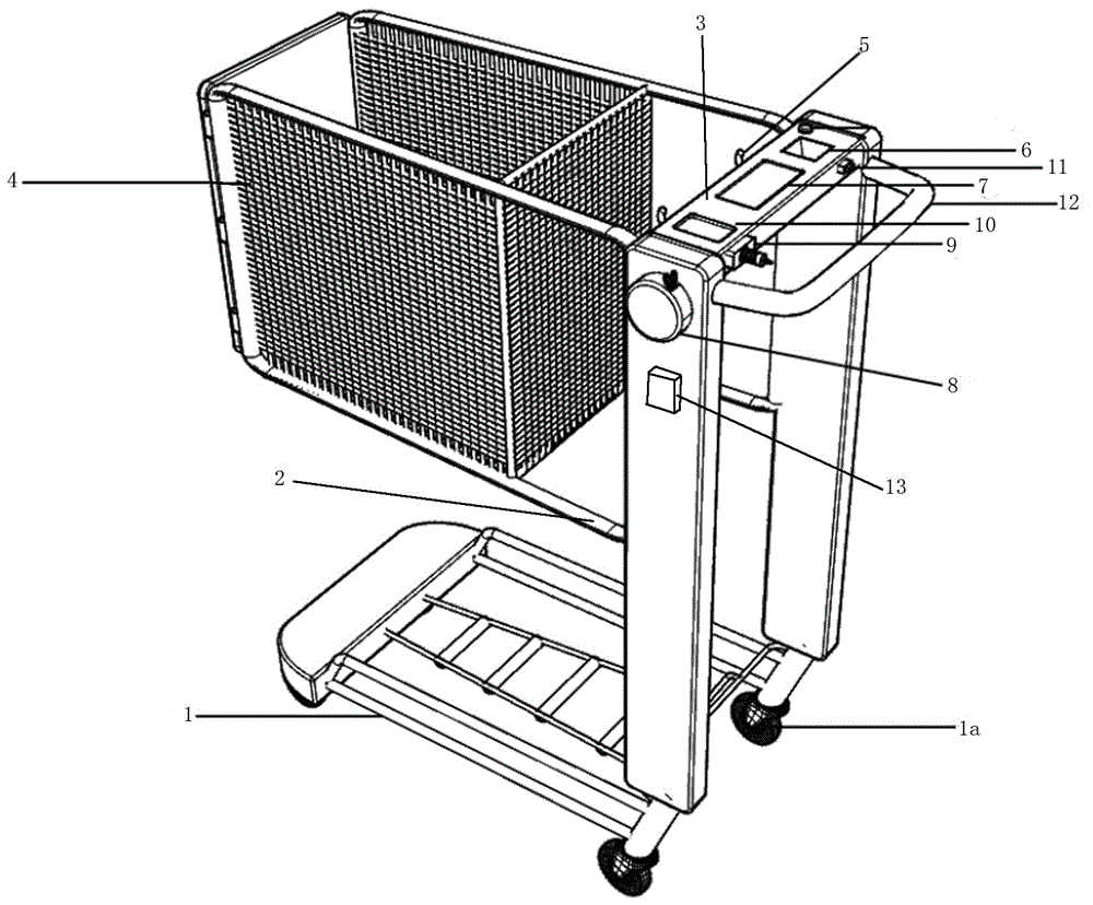 一种超市智能购物车的制作方法