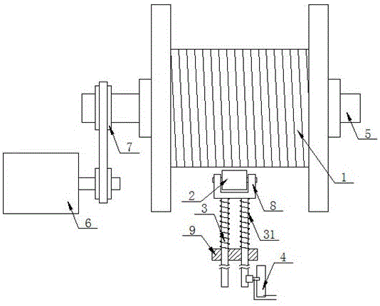 弹簧自动收线器原理图图片