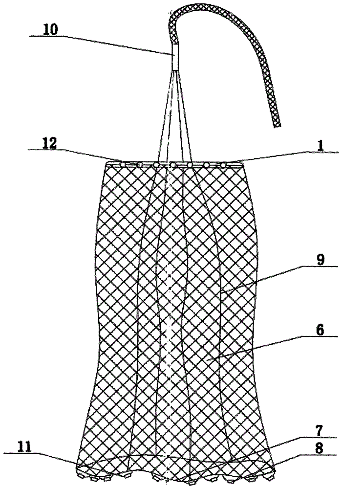 渔网结构图图片
