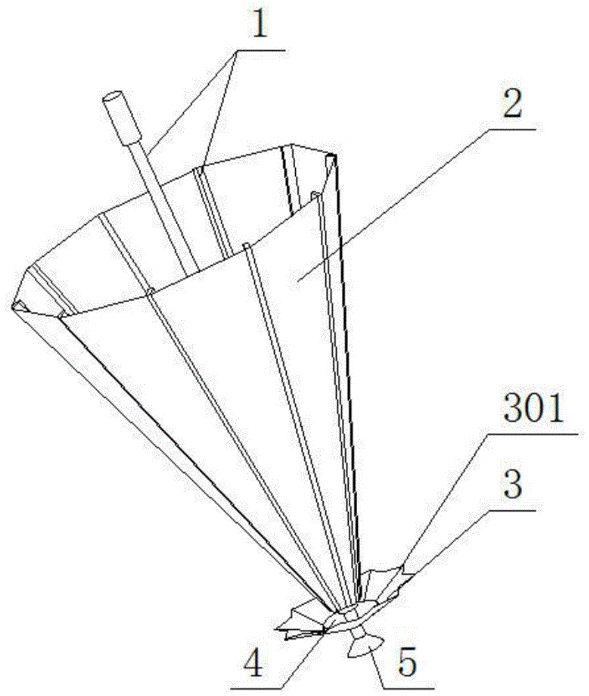 雨伞的结构 原理图片