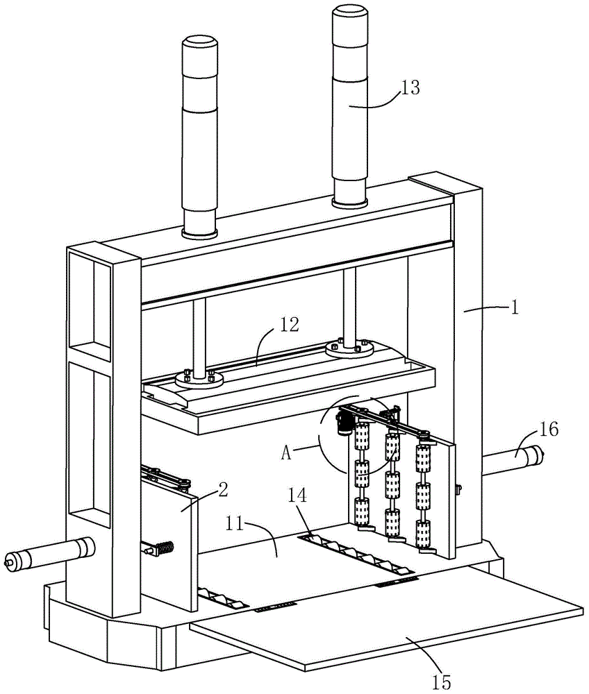 背景技术:木工冷压机系列机型是用来压合家具板件,木门,各种板材以及