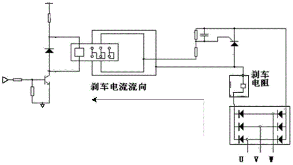 一种伺服驱动器的动态刹车电路的制作方法