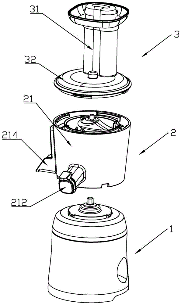榨汁机基本结构示意图图片