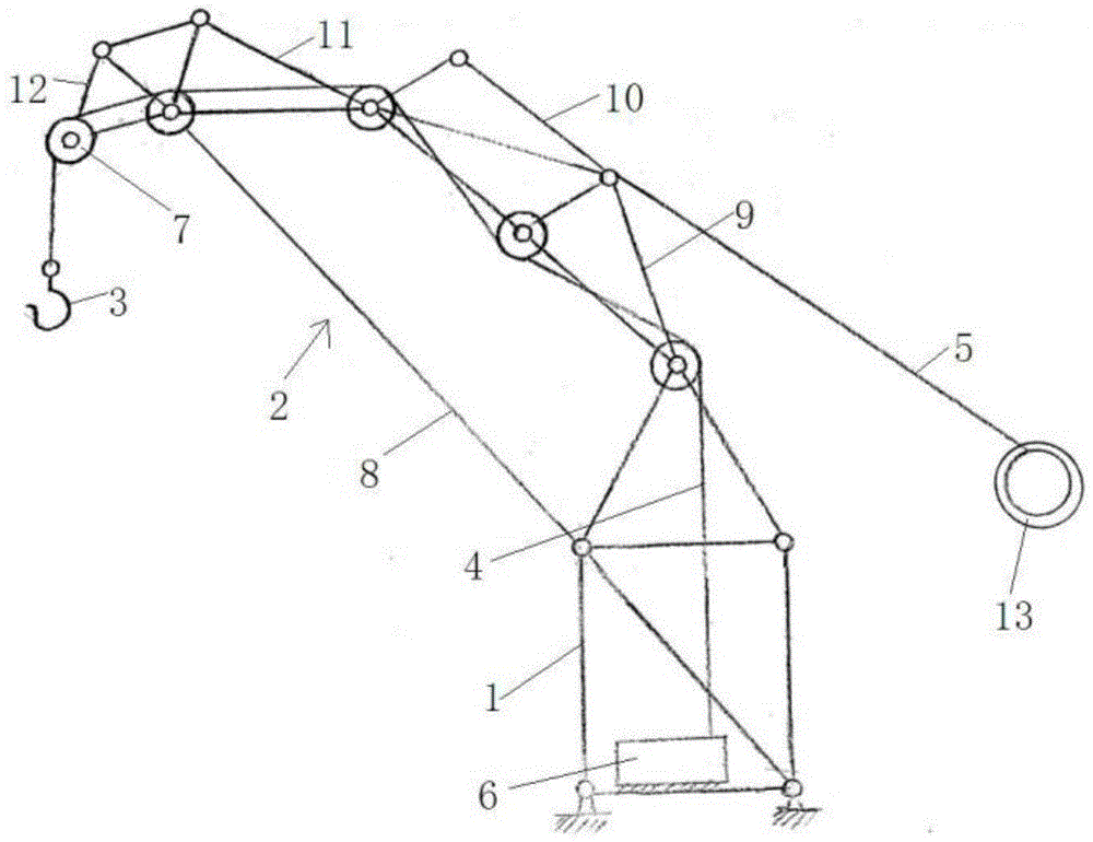 鹤式起重机结构简图图片