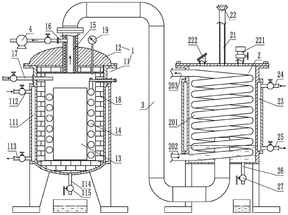 碳化炉的结构图图片