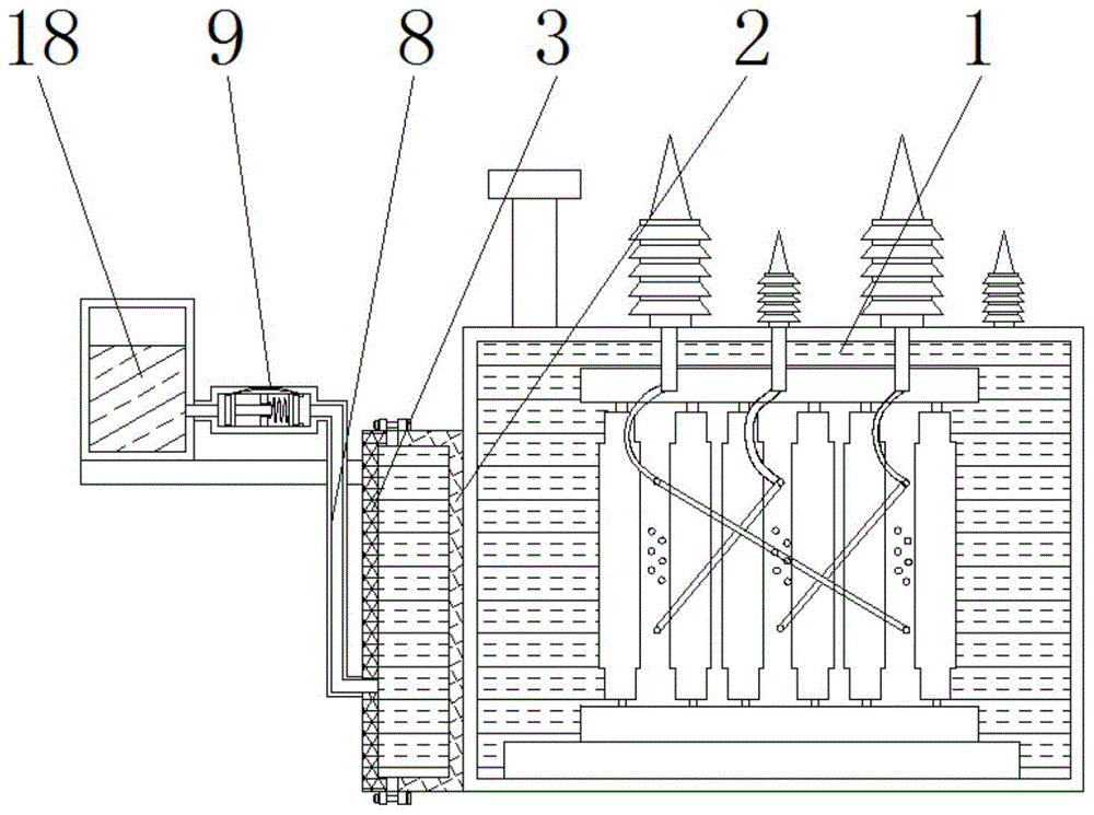 一種具有防漏油結構的油浸式變壓器的製作方法