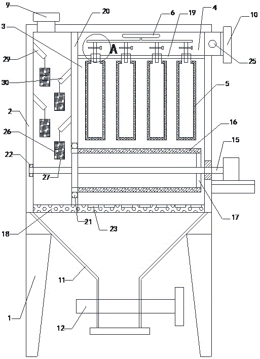 一種大型濾筒式除塵器的製作方法