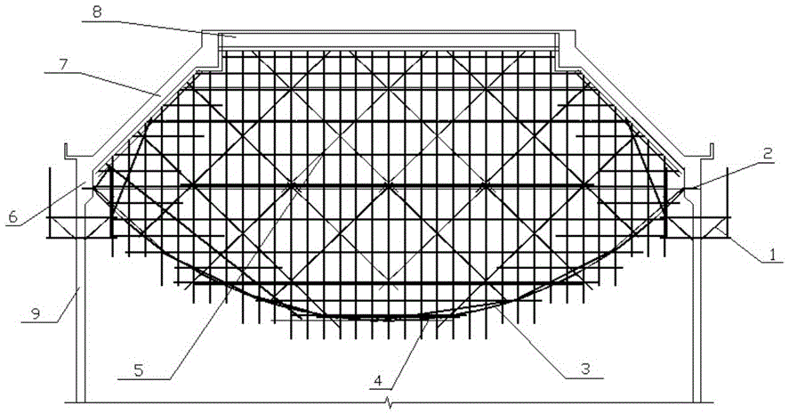 背景技術:現階段施工大直徑筒倉錐殼模板支撐架有以下兩種:一是中心架
